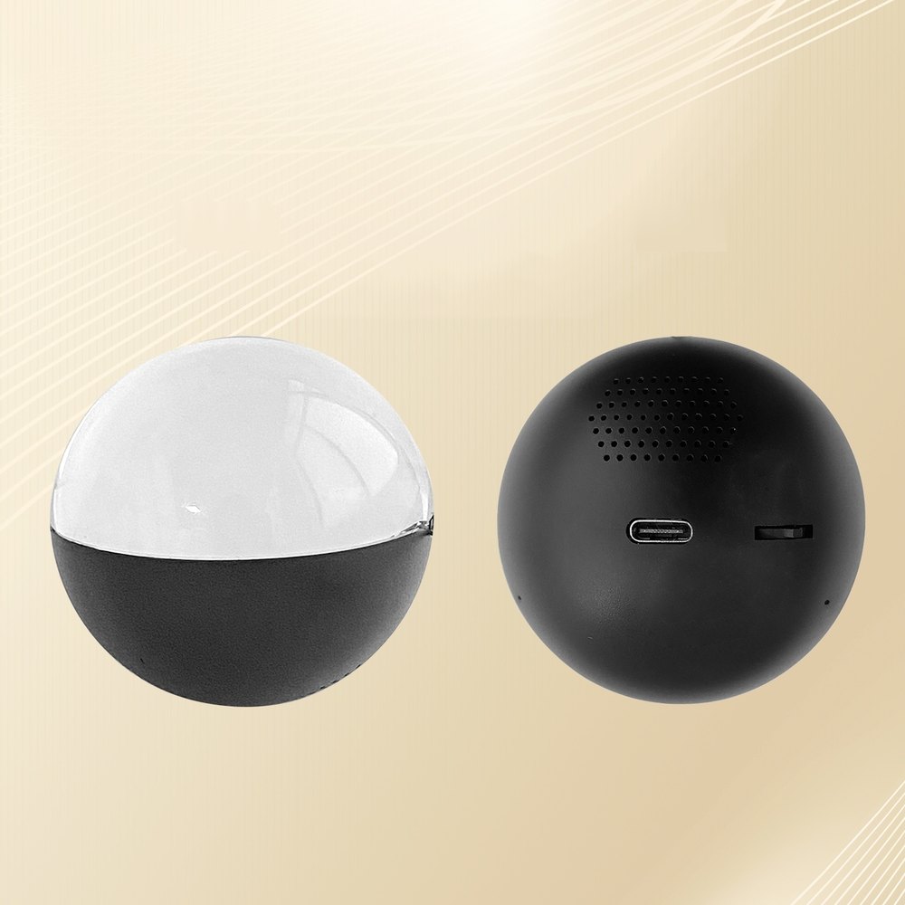 Video Memory Crystal Ball Ornament – Black, USB-C, 1 ball product photo